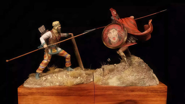 1/24 Ancient Roman Battle Scene, 5 Figures, Resin Model Diorama Kit, Unassembled and Unpainted