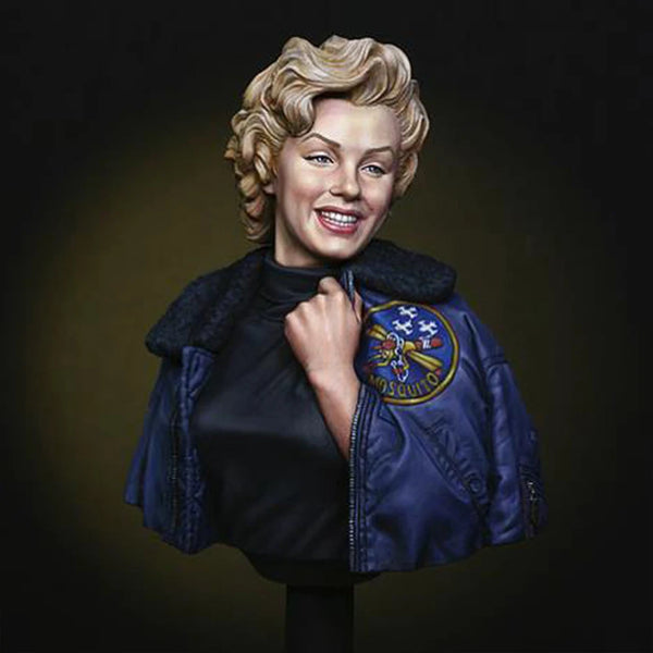 1/10 Historical 1950s Glamour, Resin Model Bust Kit, Unassembled and Unpainted