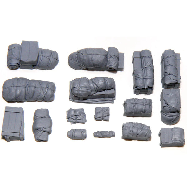 1/35 Military Field Tent & Tarp, Resin Model Accessory Kit, Military Theme, Unpainted