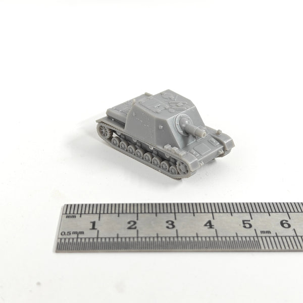 1/144 WWII Sturmpanzer IV, Resin Model Vehicle Kit, Unassembled and Unpainted
