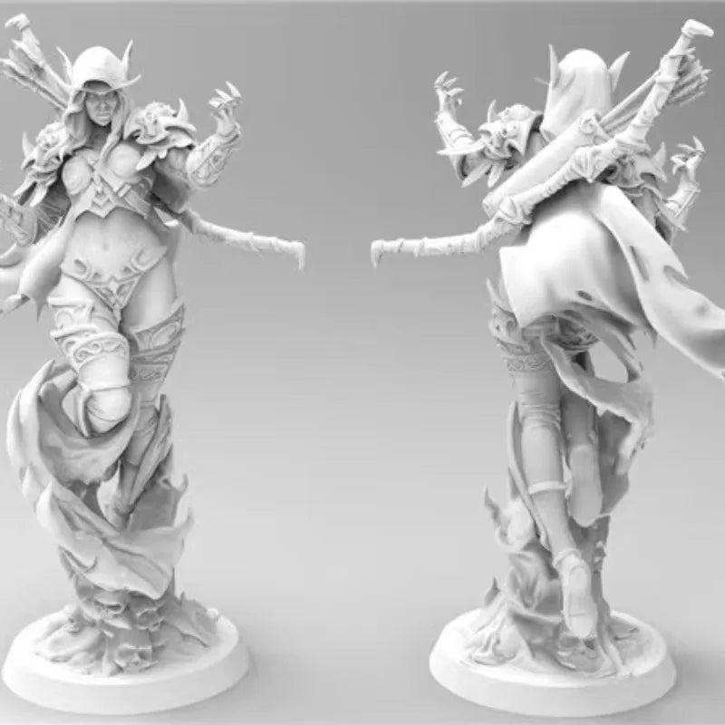 1/24 Medieval Female Orc Warrior, Resin Model Figure Kit, Unassembled and Unpainted