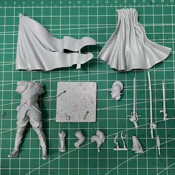 1/24 Medieval 16th Century Military Officer, Resin Model Figure Kit, Unassembled and Unpainted