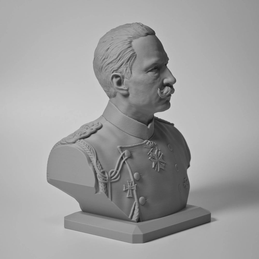1/12 WWI German Empire Officer, Resin Model Bust Kit, Unassembled and Unpainted