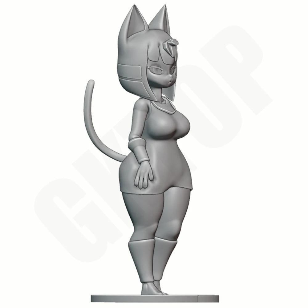 1/24 Cat-Ear Beauty, Resin Model Figure Kit, Anime Theme, Unassembled and Unpainted