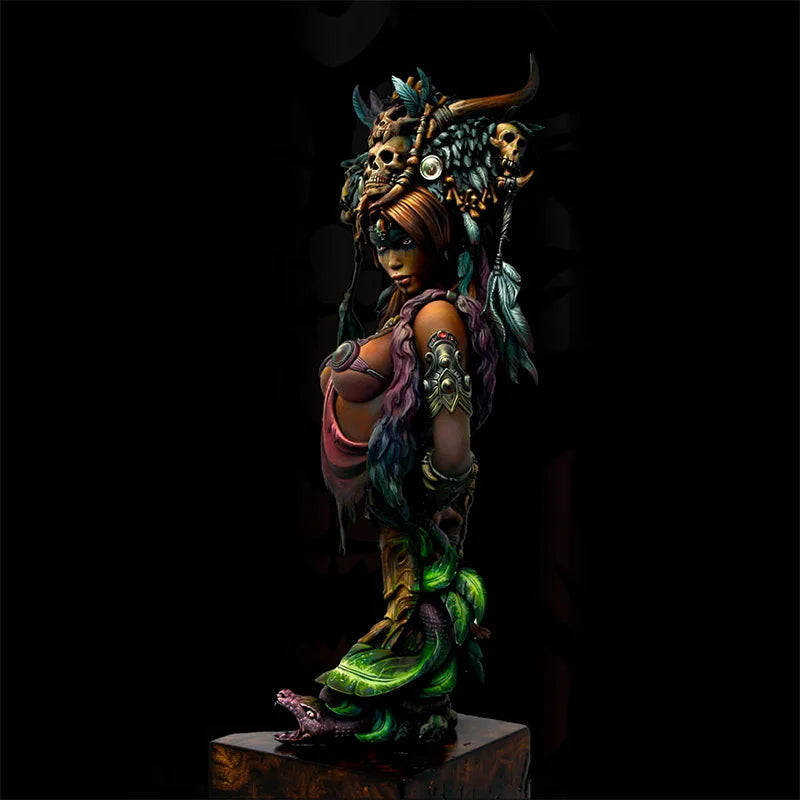 1/9 Female Warrior with Dragon Wings, Resin Model Figure Kit, Fantasy Theme, Unassembled and Unpainted