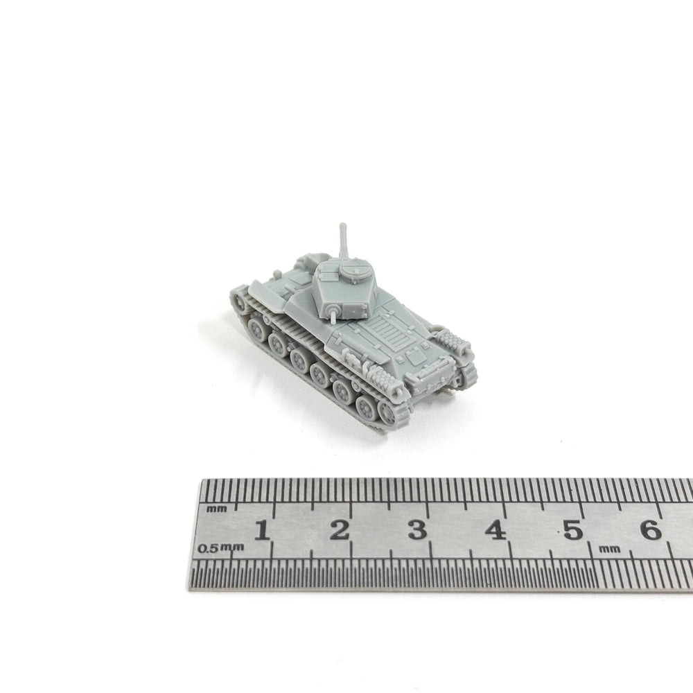 1/144 WWII Japanese Type 97 Chi-Ha Tank, Resin Model Vehicle Kit, Unassembled and Unpainted
