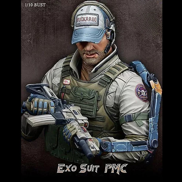 1/10 Modern PMC Tactical Operator, Resin Model Bust Kit, Unassembled and Unpainted