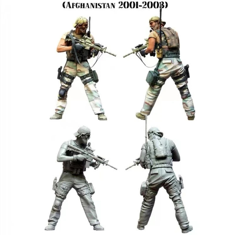 1/35 Modern Afghanistan Soldier, Resin Model Figure Kit, Unassembled and Unpainted
