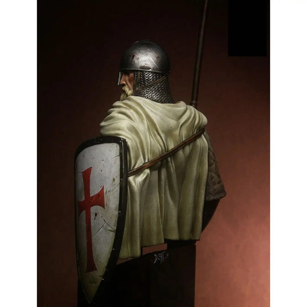1/9 Medieval Crusader Knight, Resin Model Figure Kit, Unassembled and Unpainted