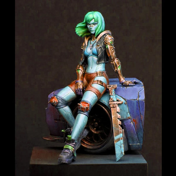1/24 Modern Anime Cyborg Soldier, Resin Model Figure Kit, Unassembled and Unpainted