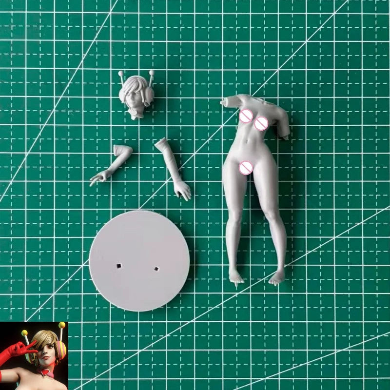 1/24 Horror Game Character, Resin Model Figure Kit, Anime Theme, Unassembled and Unpainted