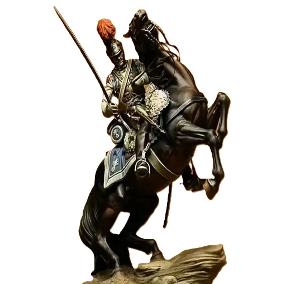 1/24 Napoleonic Mounted Officer, Resin Model Figure Kit, Unassembled and Unpainted