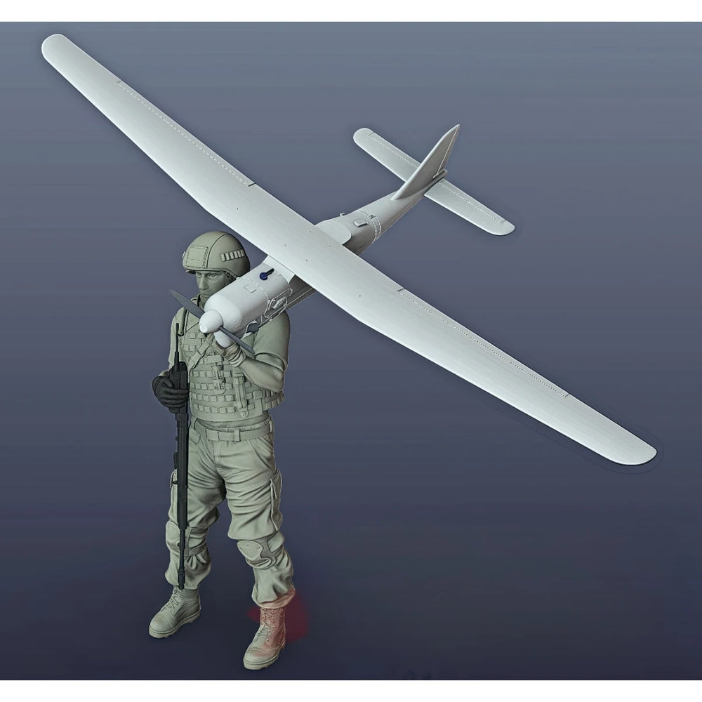 75mm Modern Russian UAV Technician, Resin Model Figure Kit, Unassembled and Unpainted