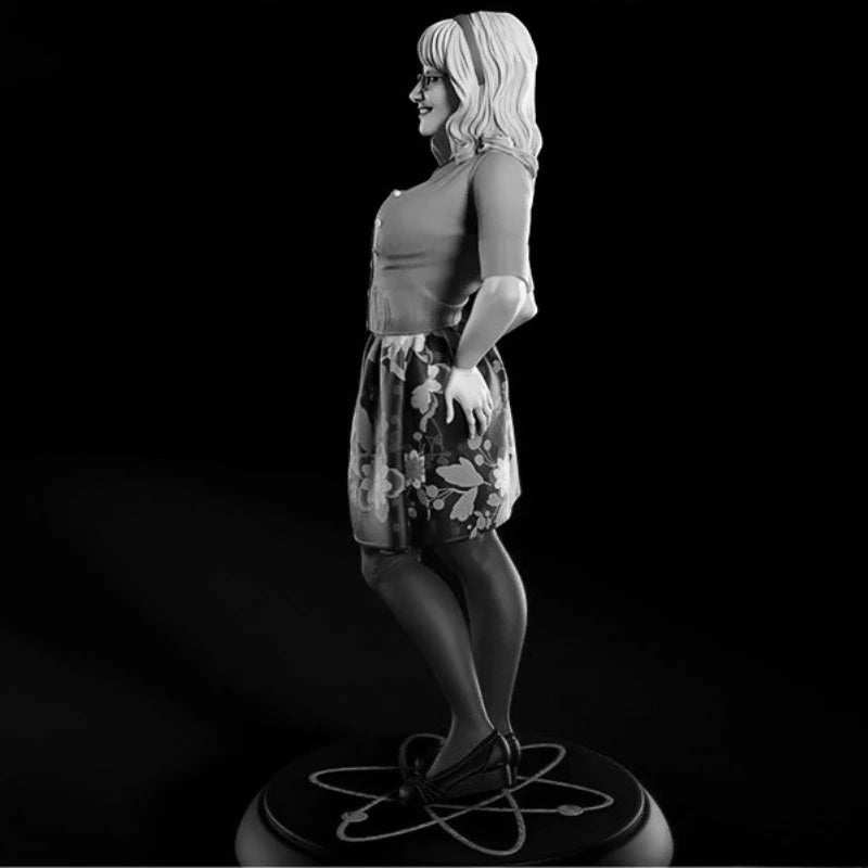 1/24 Vintage Waitress, Resin Model Figure Kit, Unassembled and Unpainted