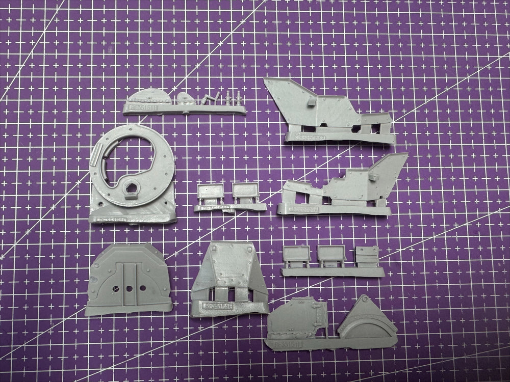 1/35 WWII Tank Turret Retrofit Assembly, Resin Model Vehicle Kit, Unassembled and Unpainted