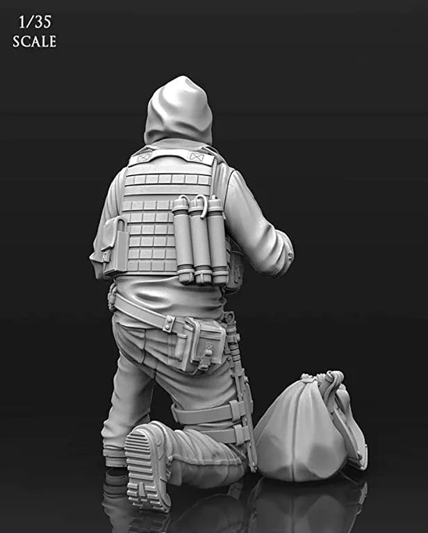 1/35 Modern Tactical Undercover Agent, Resin Model Figure Kit, Unassembled and Unpainted
