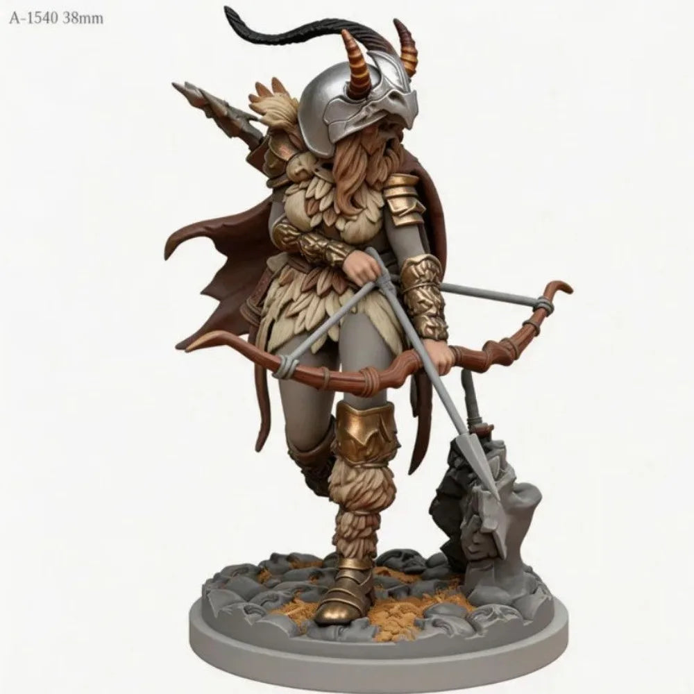 1/48 Female Archer Warrior, Resin Model Figure Kit, Fantasy Theme, Unassembled and Unpainted