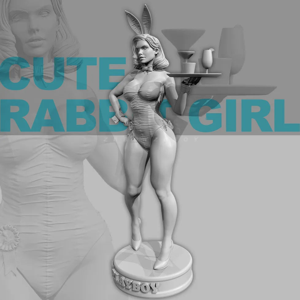 50mm Bunny Girl, Resin Model Figure Kit, Unassembled and Unpainted