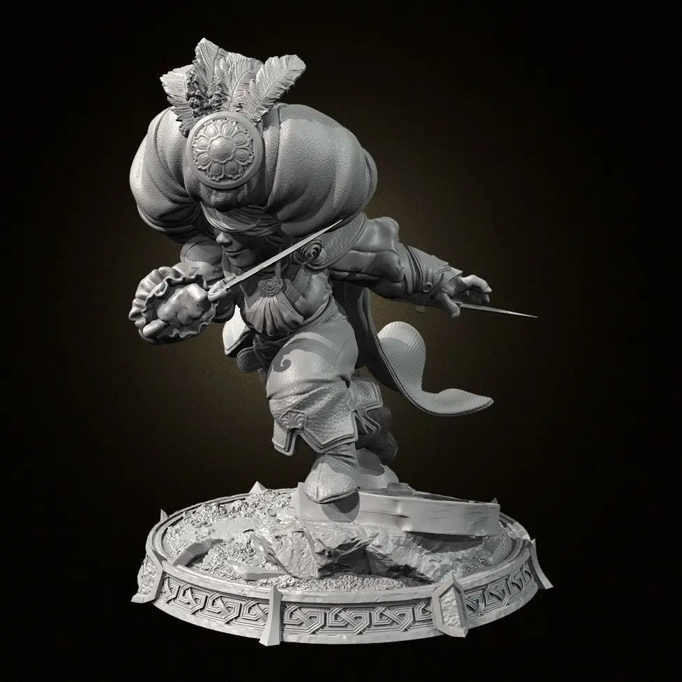 65mm Arabian Prince, Resin Model Figure Kit, Fantasy Theme, Unassembled and Unpainted