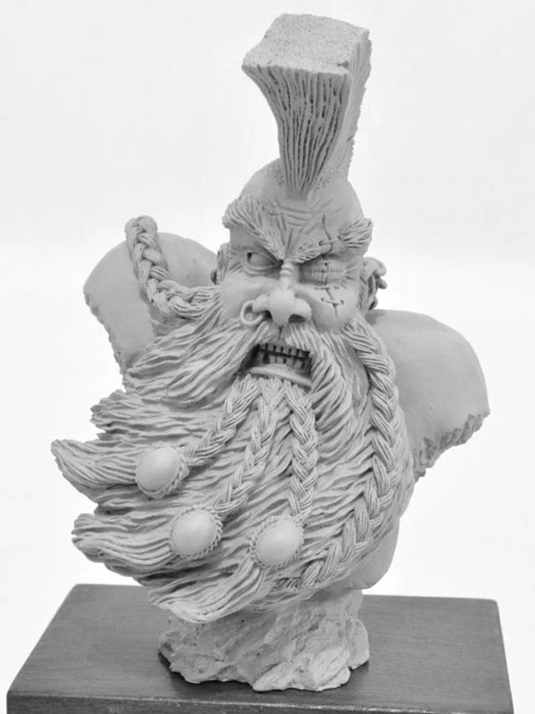 Dwarf, Resin Model Bust Kit, Fantasy Theme, Unassembled and Unpainted