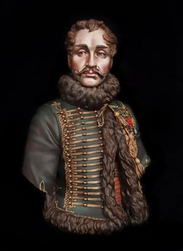 1/10 Napoleonic General Lasalle, Resin Model Bust Kit, Unassembled and Unpainted