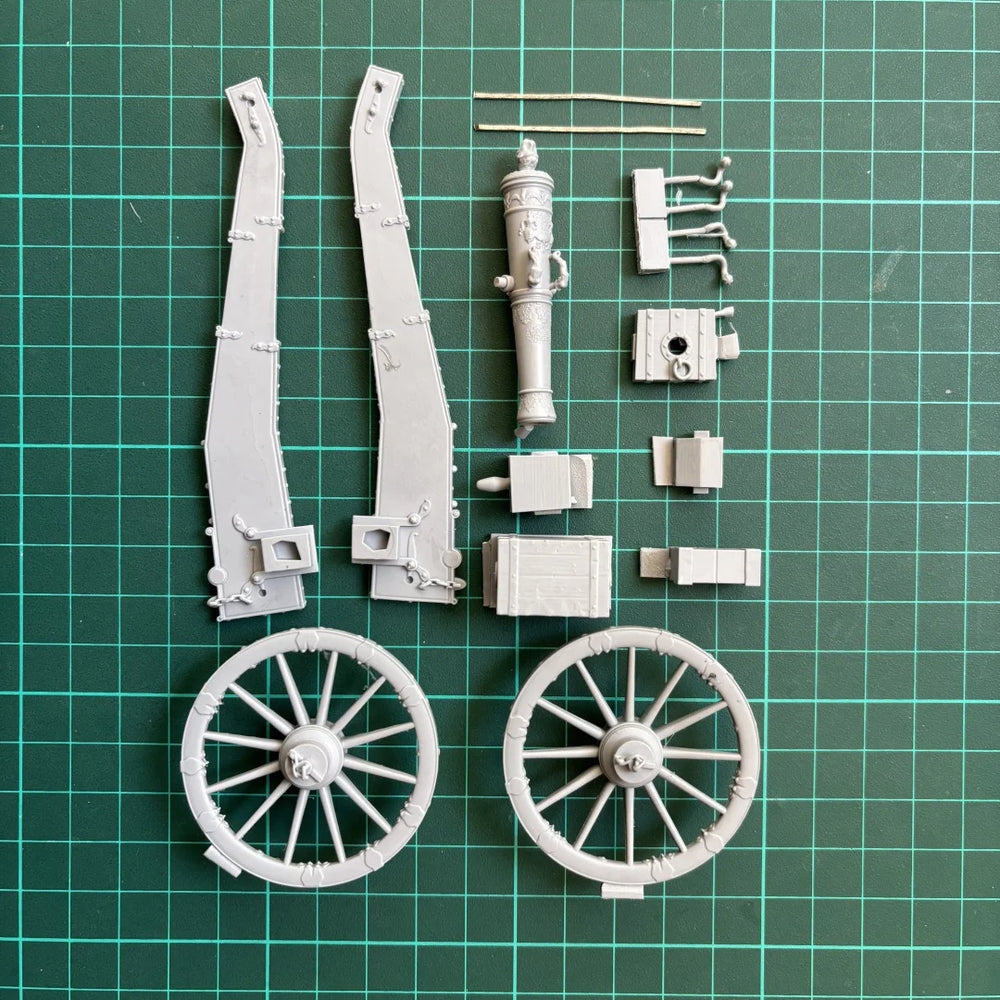 1/24 Napoleonic Swedish Three-Pounder, Resin Model Vehicle Kit, Unassembled and Unpainted