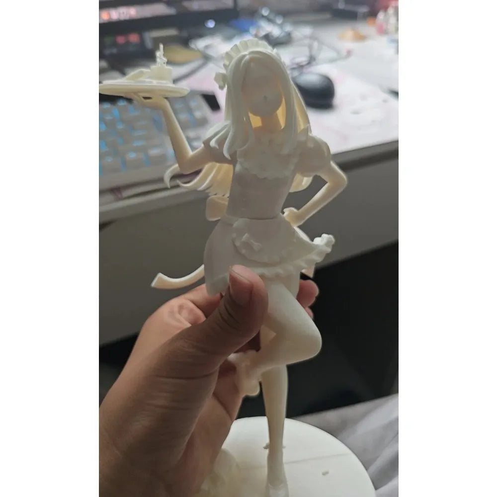 170mm Rebecca White Anime Character, Resin Model Figure Kit, Anime Theme, Unassembled and Unpainted