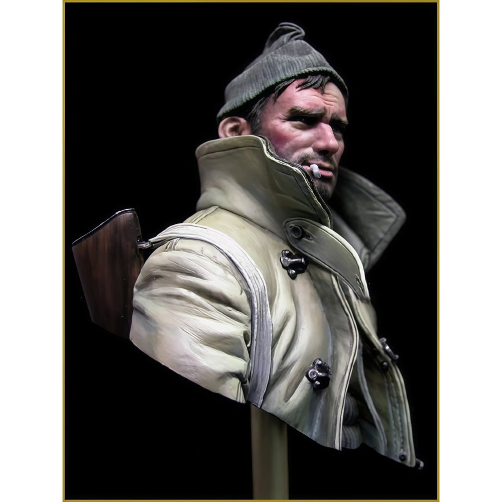 1/10 Modern British Reconnaissance Soldier, Resin Model Bust Kit, Unassembled and Unpainted