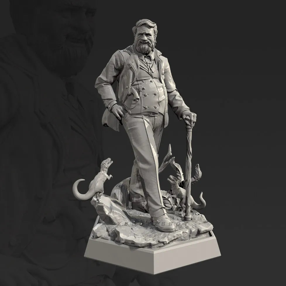 50mm WWII Uniformed Infantryman, Resin Model Figure Kit, Unassembled and Unpainted