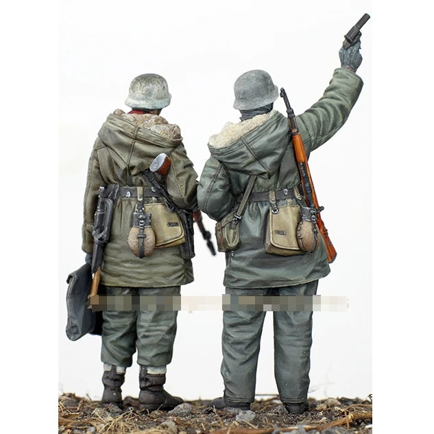 WWII German & Soviet Soldiers — 1/35 Resin Figure Set