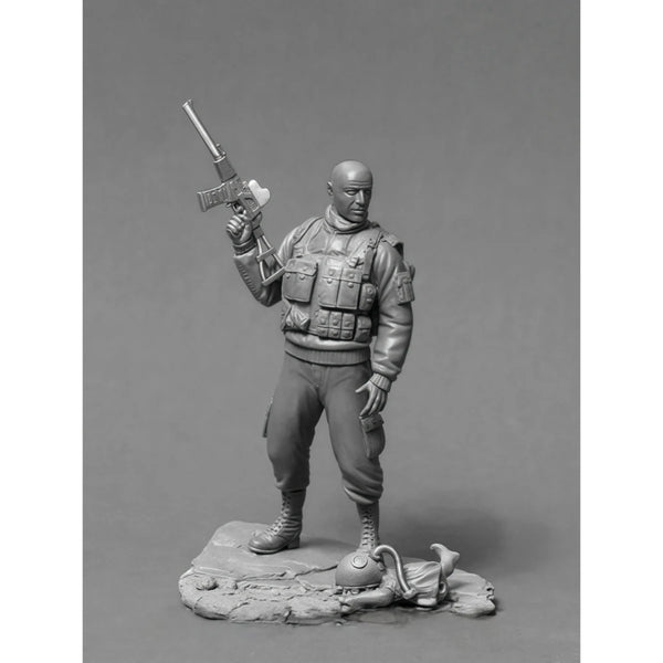 54mm Modern Tactical Operator, Resin Model Figure Kit, Unassembled and Unpainted