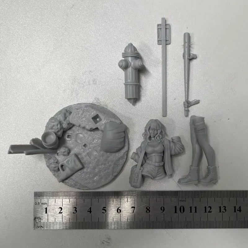 1/24 Wasteland Queen Female Warrior, Resin Model Figure Kit, Fantasy Theme, Unassembled and Unpainted