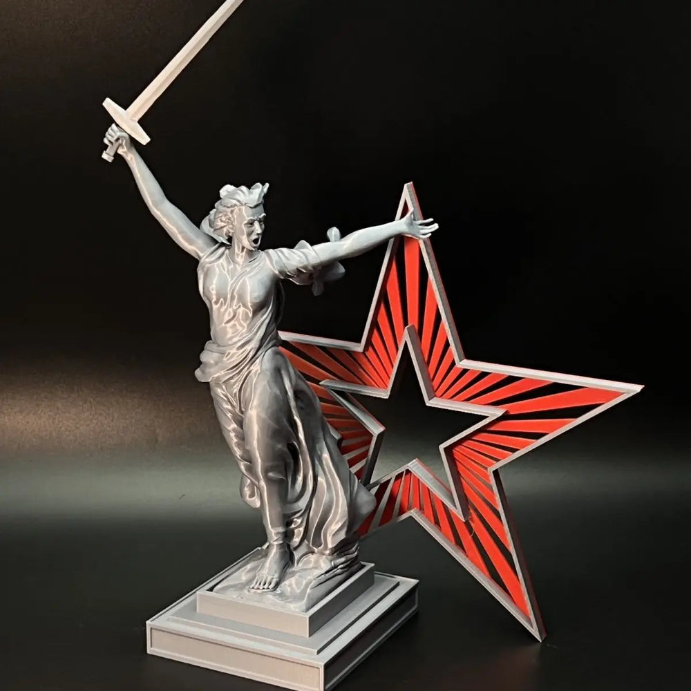 WWII Soviet Motherland Monument, Resin Model Figure Kit, Unassembled and Unpainted