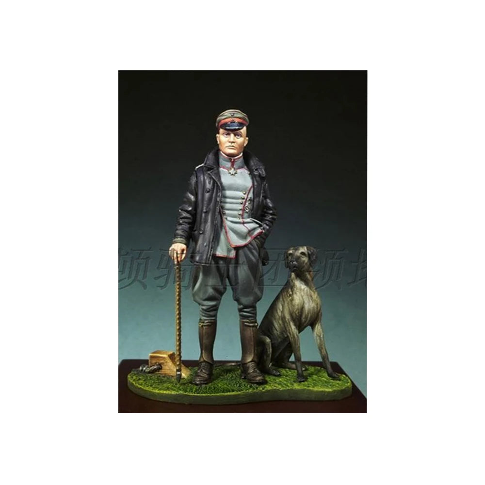 54mm WWI German Red Baron, Resin Model Figure Kit, Unassembled and Unpainted