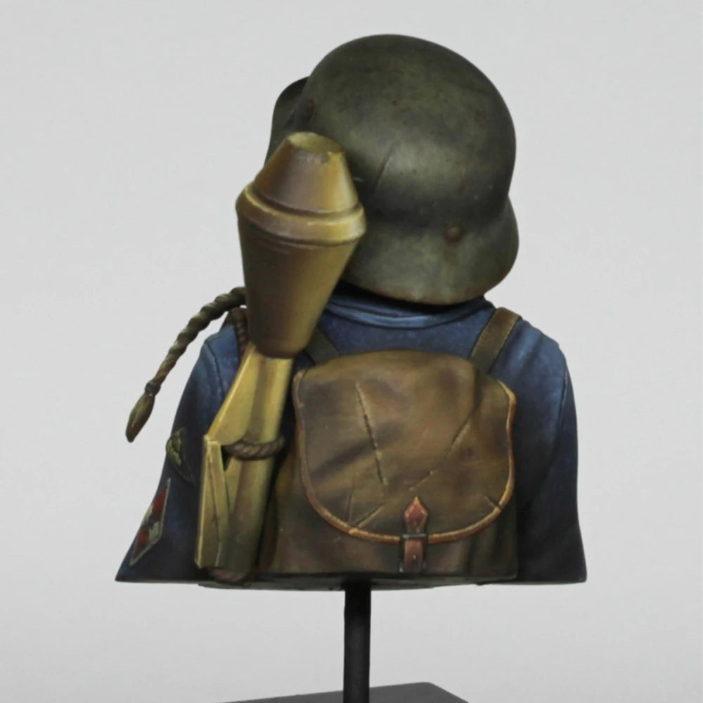 1/10 WWII Female Soldier, Resin Model Bust Kit, Unassembled and Unpainted