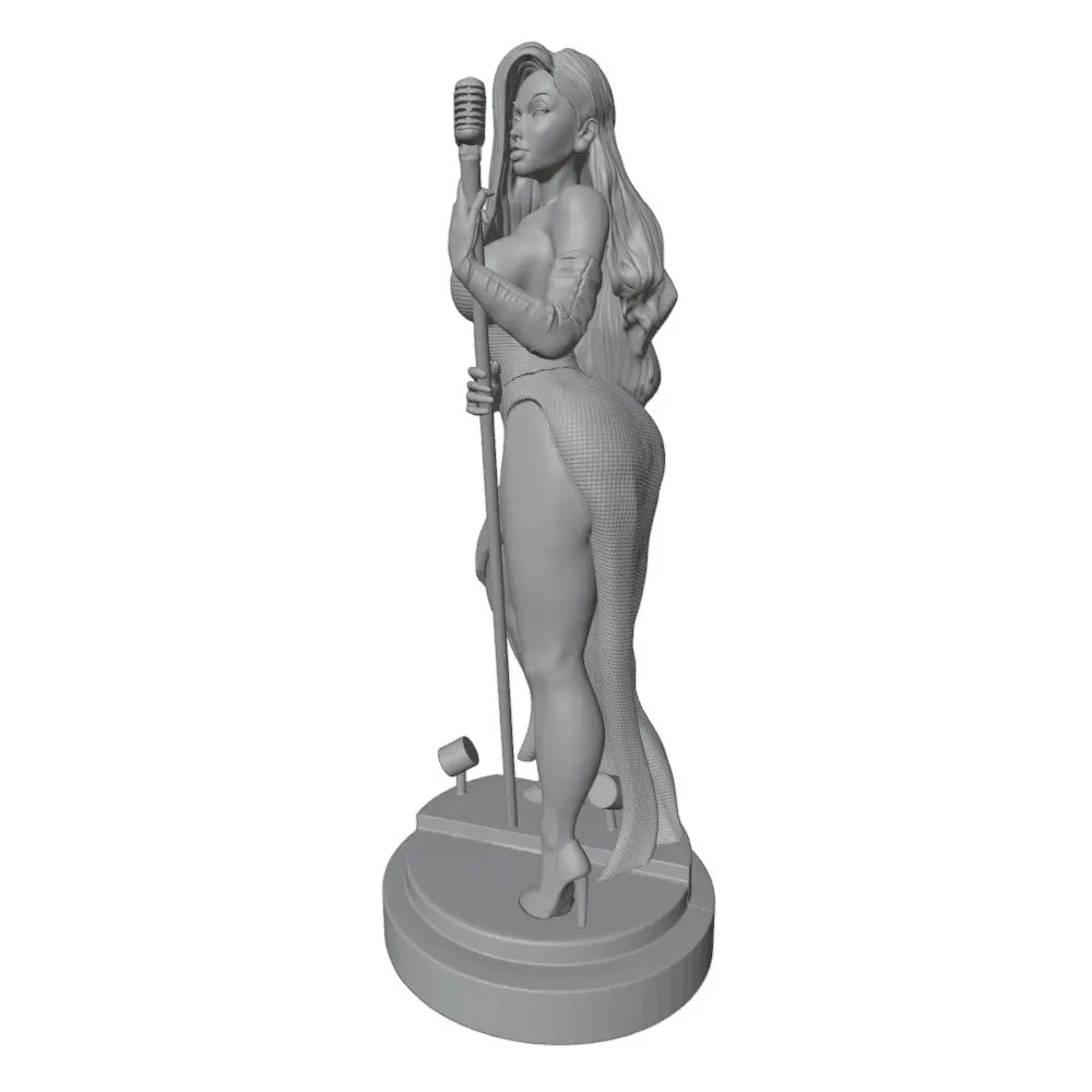1/24 Singer Character, Resin Model Figure Kit, Anime Theme, Unassembled and Unpainted