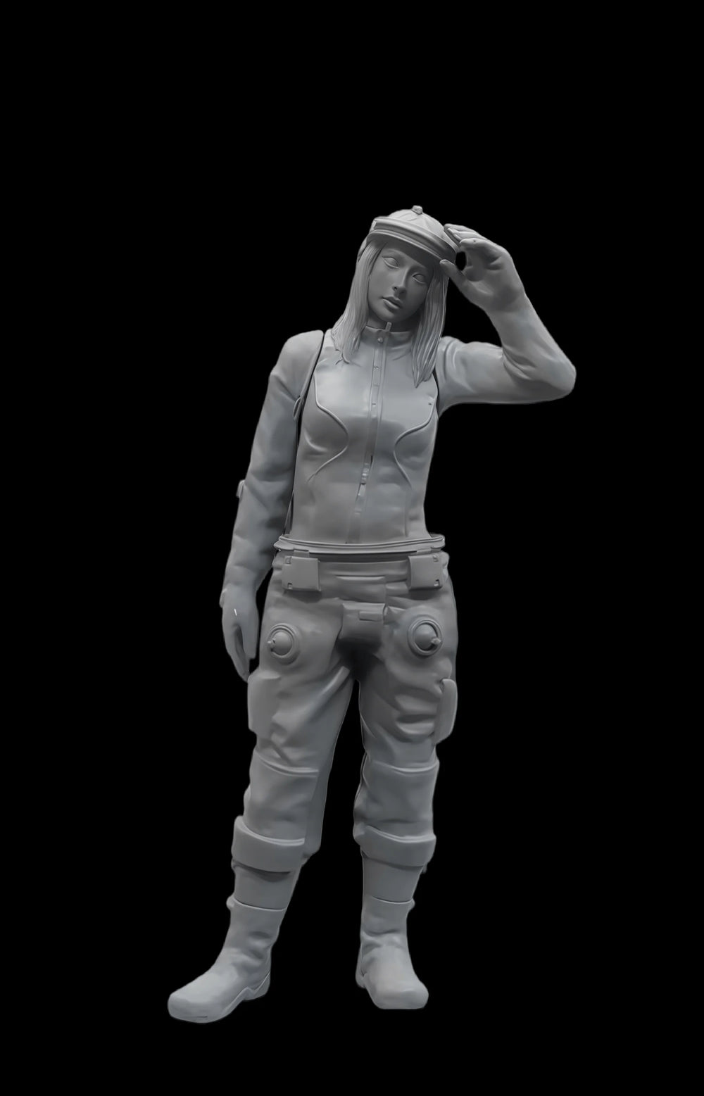 1/20 Modern Female Soldier, Resin Model Figure Kit, Unassembled and Unpainted
