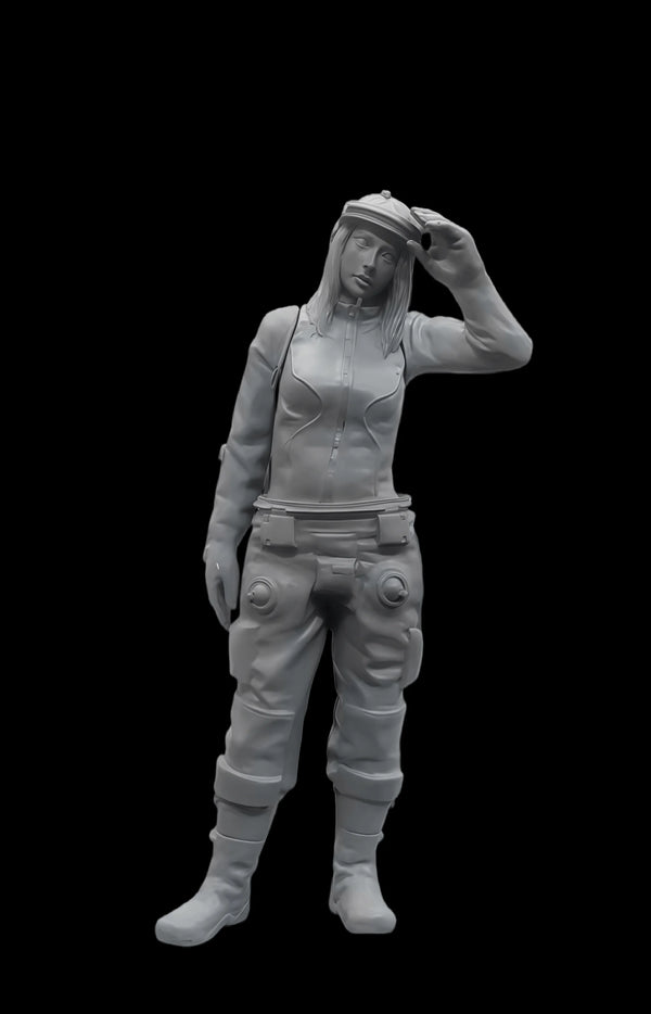 1/20 Modern Female Soldier, Resin Model Figure Kit, Unassembled and Unpainted