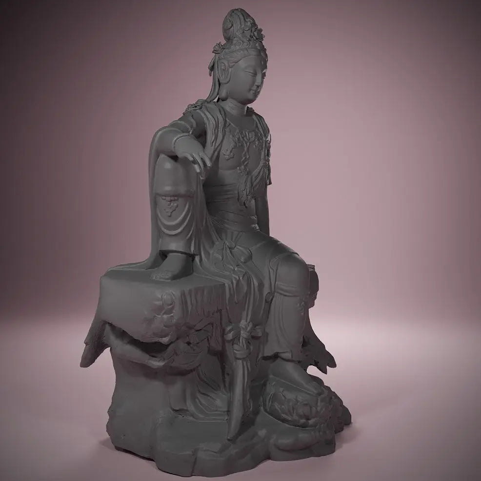 70mm Guanyin Bodhisattva, Resin Model Figure Kit, Mythology Theme, Unassembled and Unpainted