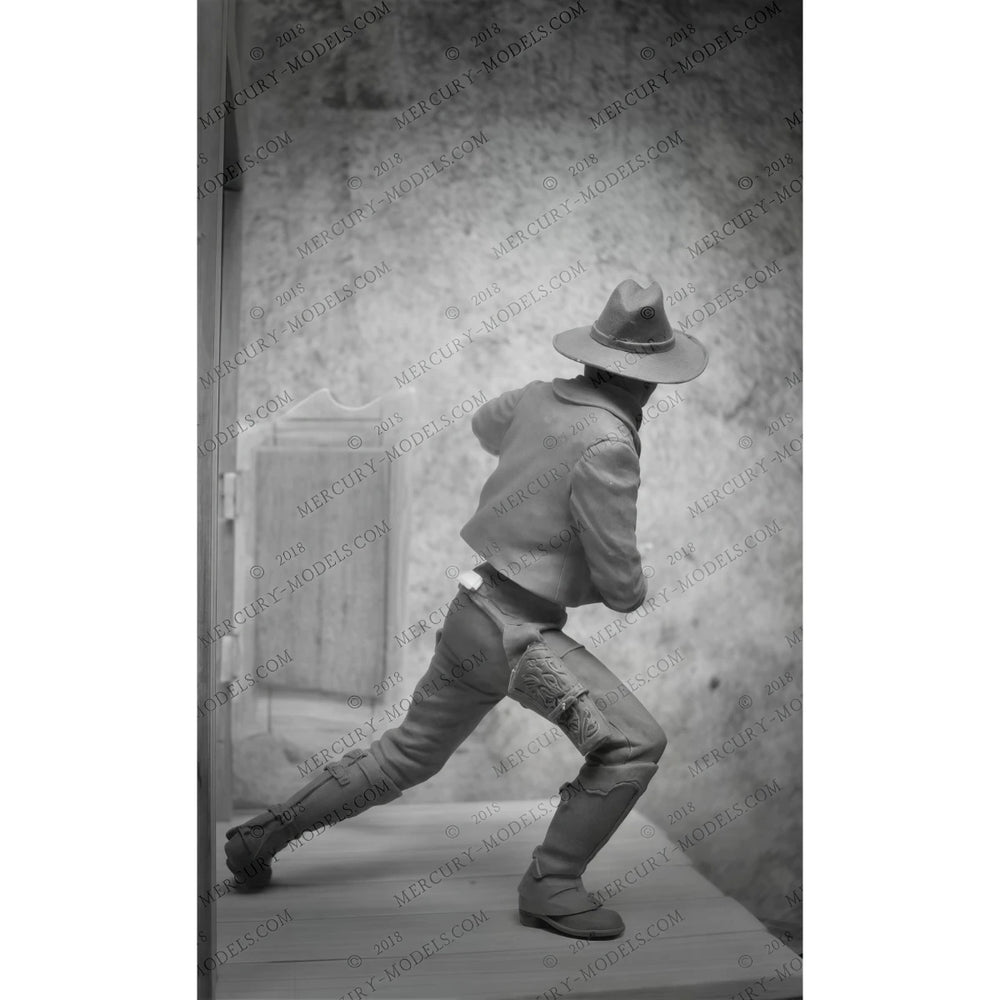 75mm Mexican Cowboy Western Outlaw, Resin Model Figure Kit, Historical Theme, Unassembled and Unpainted