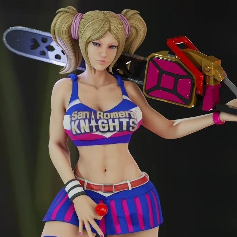 1/24 Juliet with Chainsaw, Resin Model Figure Kit, Anime Theme, Unassembled and Unpainted