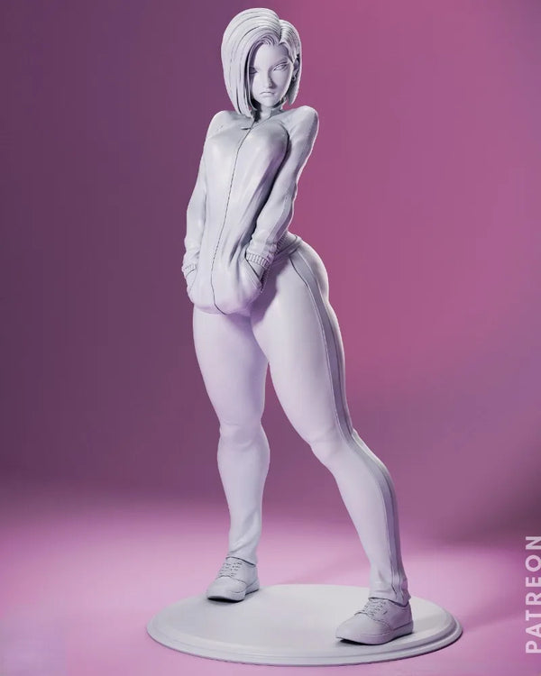 1/24 Girl in Athletic Wear, Resin Model Figure Kit, Anime Theme, Unassembled and Unpainted