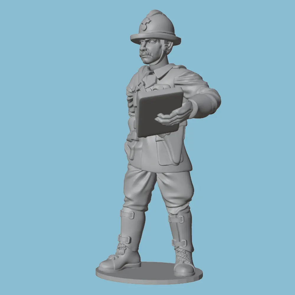 75mm WWI British Sergeant, Resin Model Figure Kit, Unassembled and Unpainted
