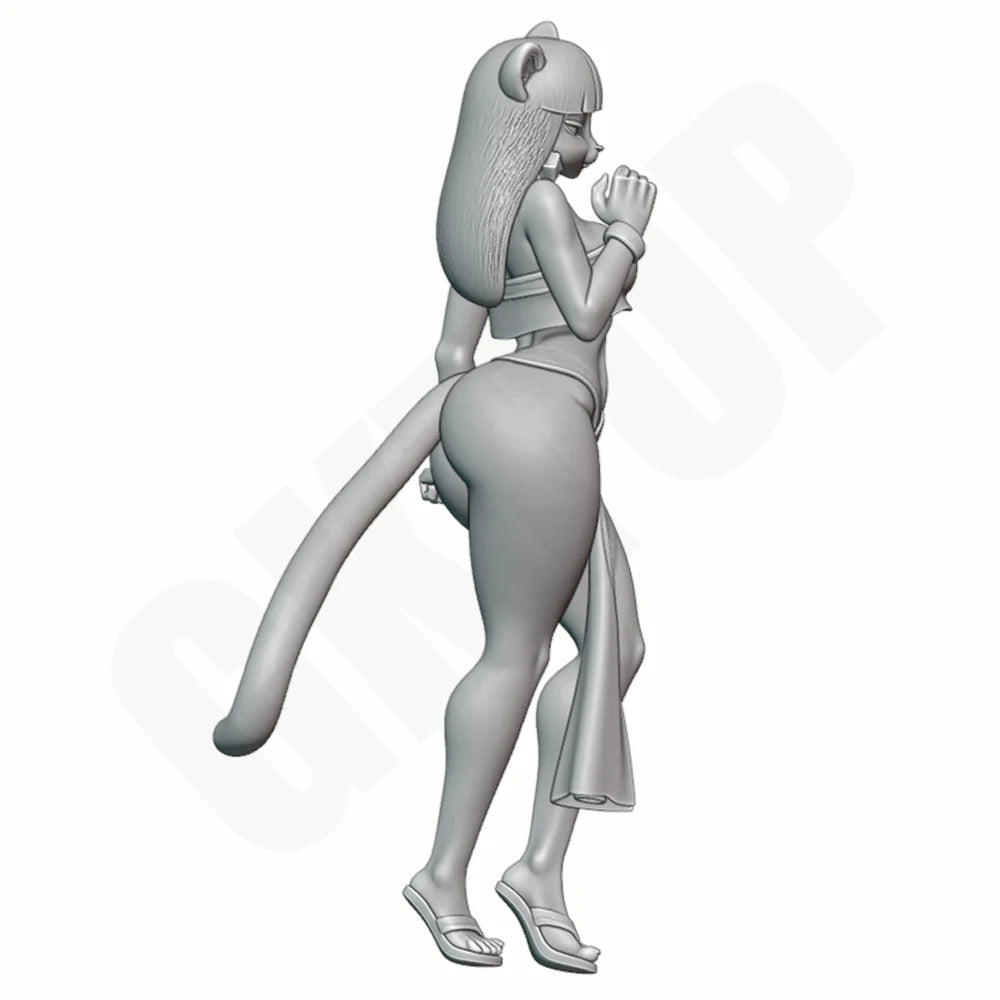 1/24 Cheetah Furry Character, Resin Model Figure Kit, Unassembled and Unpainted