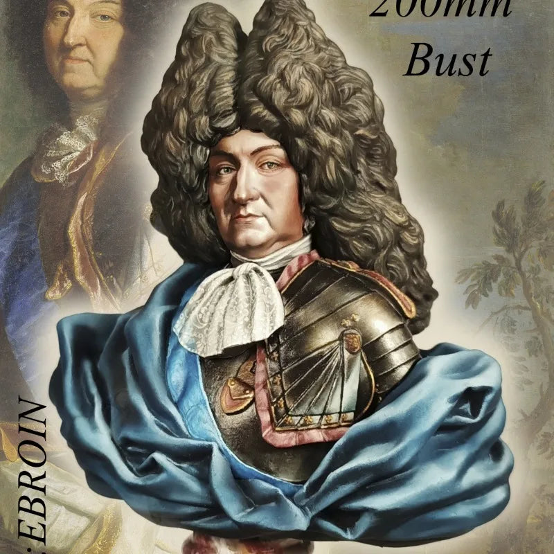 1/10 Napoleonic French King, Resin Model Bust Kit, Unassembled and Unpainted