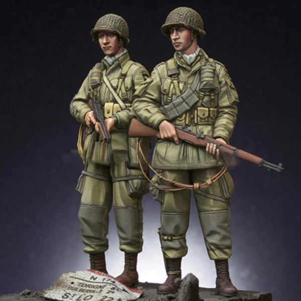 1/35 WWII US Airborne Troops, 6 Figures, Resin Model Figure Kit, Unassembled and Unpainted