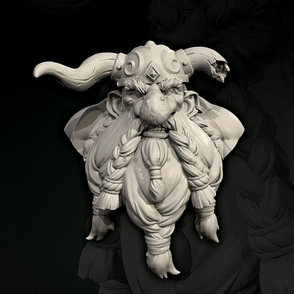 75mm Creature, Resin Model Bust Kit, Fantasy Theme, Unassembled and Unpainted
