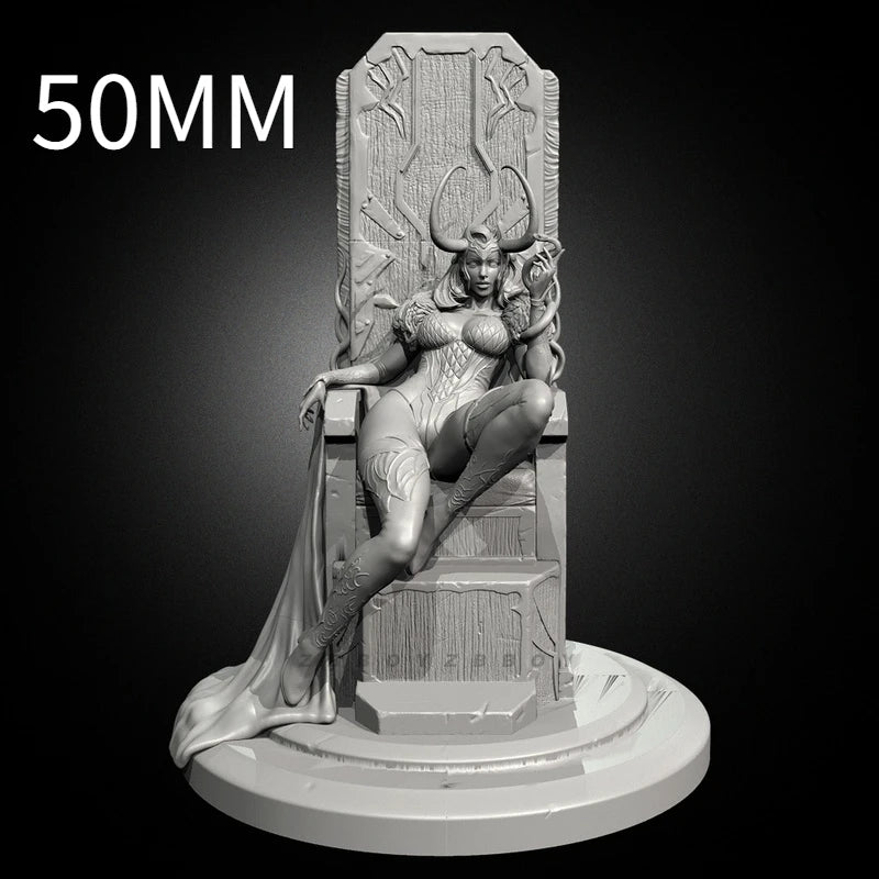 75mm Night Elf, Resin Model Bust Kit, Fantasy Theme, Unassembled and Unpainted