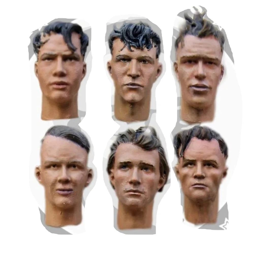 1/35 Modern Soldier Heads, 6 Figures, Resin Model Bust Kit, Unassembled and Unpainted