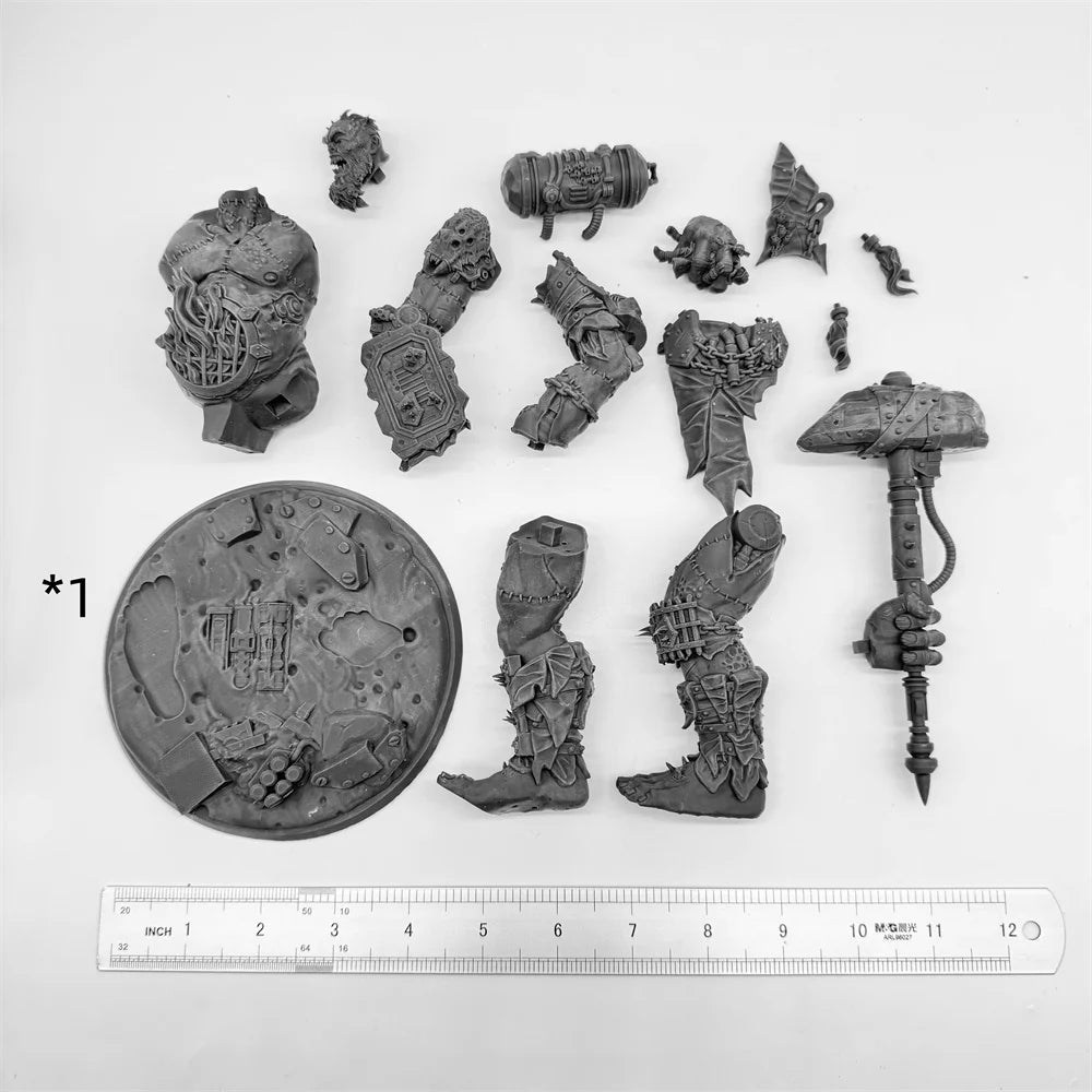 Corrupted Fantasy Warrior, Resin Model Figure Kit, Fantasy Theme, Unassembled and Unpainted